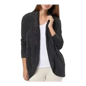 Barefoot Dreams Circle Cardigan Women Small Black NWOT